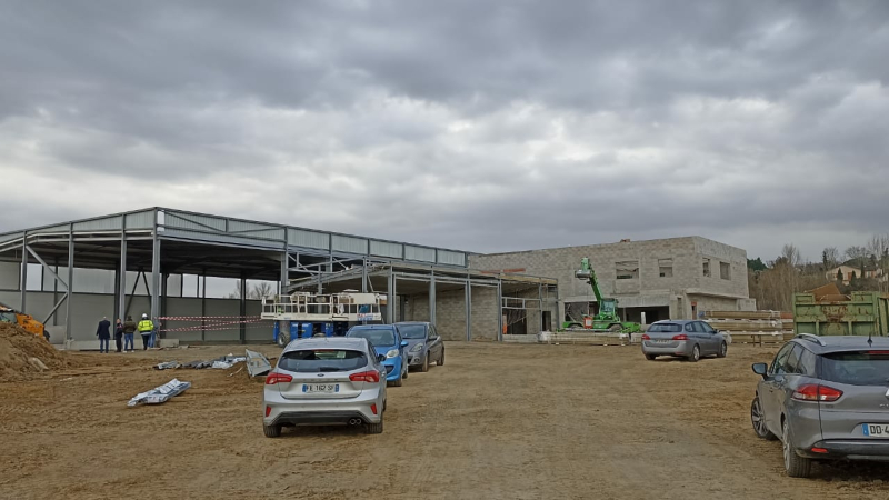 Le futur centre d'incendie et de secours de l'Isle-Jourdain sort de terre