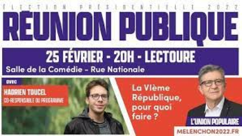 Réunion- débat avec Hadrien Toucel