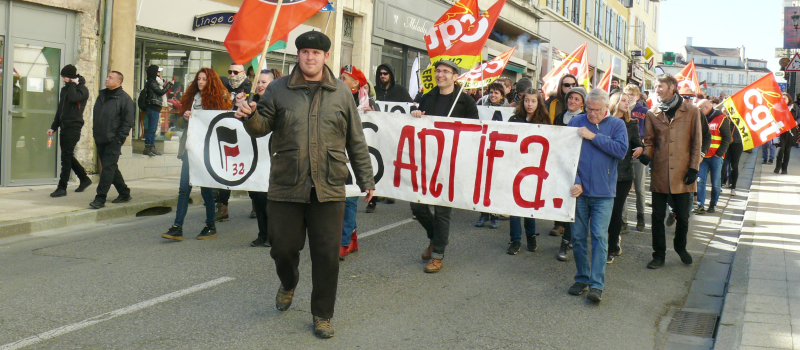 La manif contre le fascisme et le racisme a rassemblé quelques 150 personnes