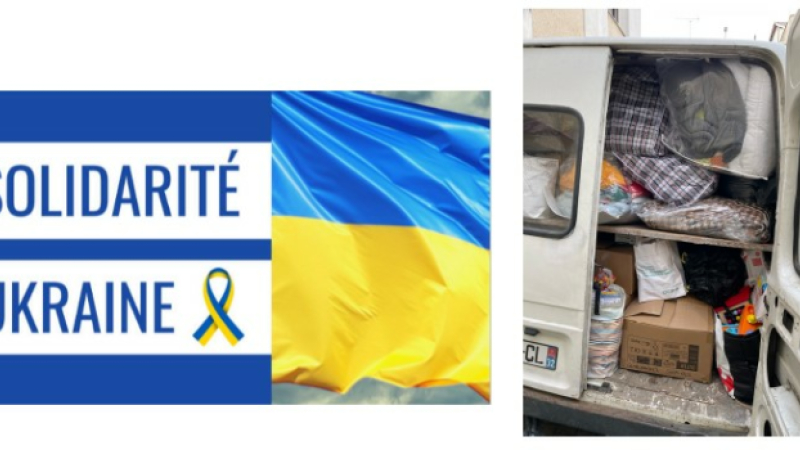Les premiers dons pour l'Ukraine sont partis !
