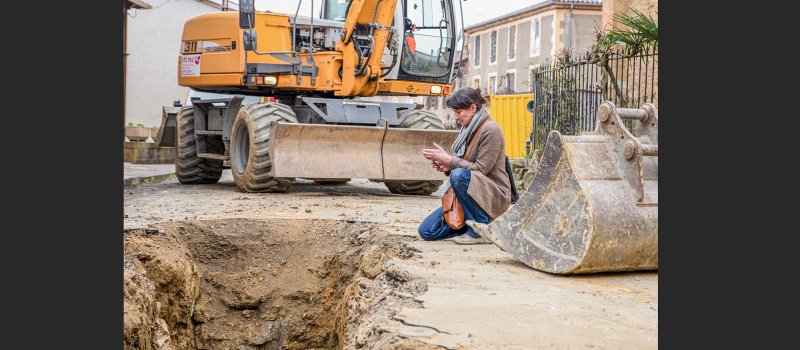 Travaux d'assainissement à Aignan sans détruire le passé historique
