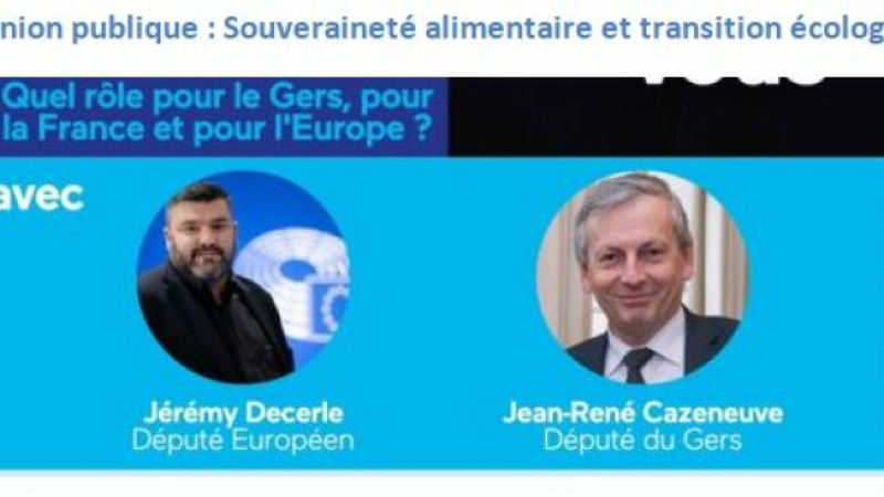 Réunion publique : Agriculture et alimentation