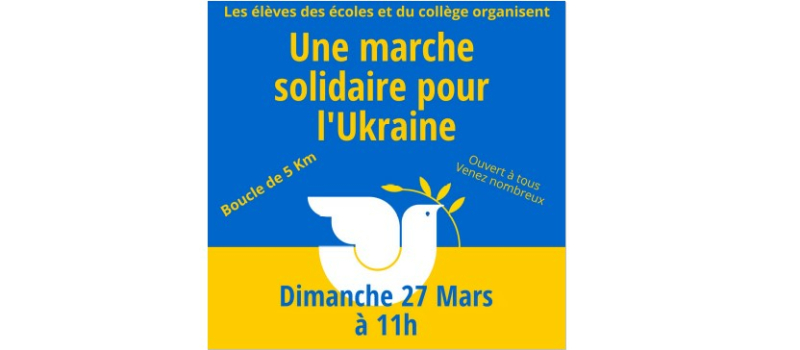 Une marche solidaire  pour l'Ukraine