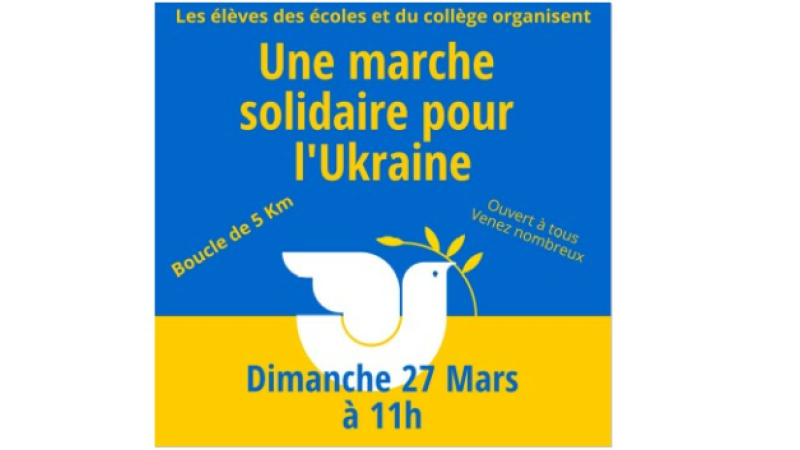 Une marche solidaire  pour l'Ukraine