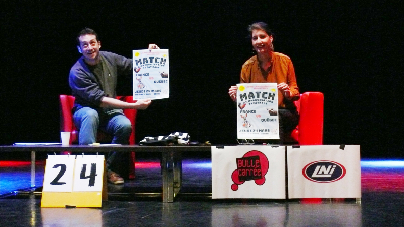 Un match international au théâtre