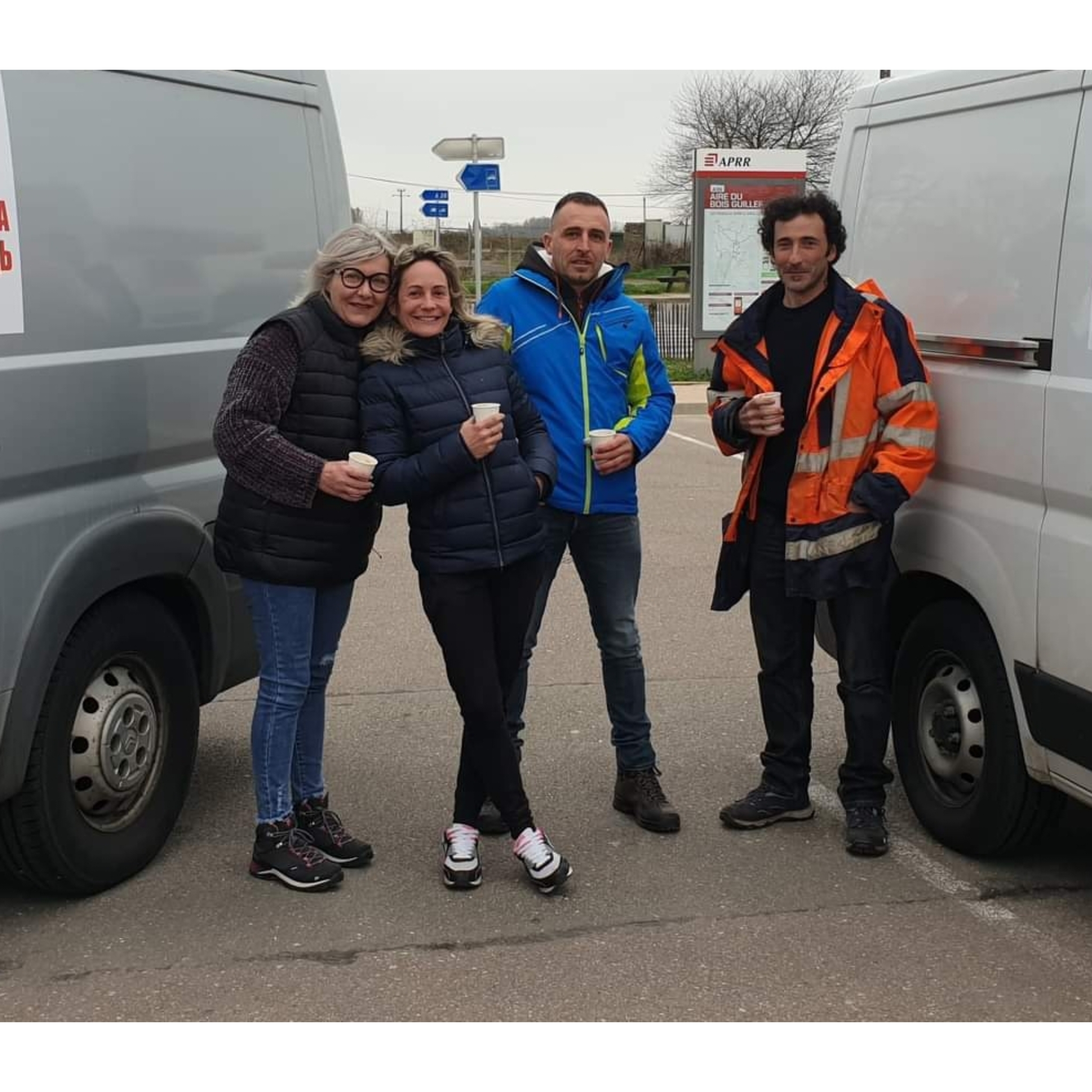 Valérie, Céline, Jérôme et Cédric