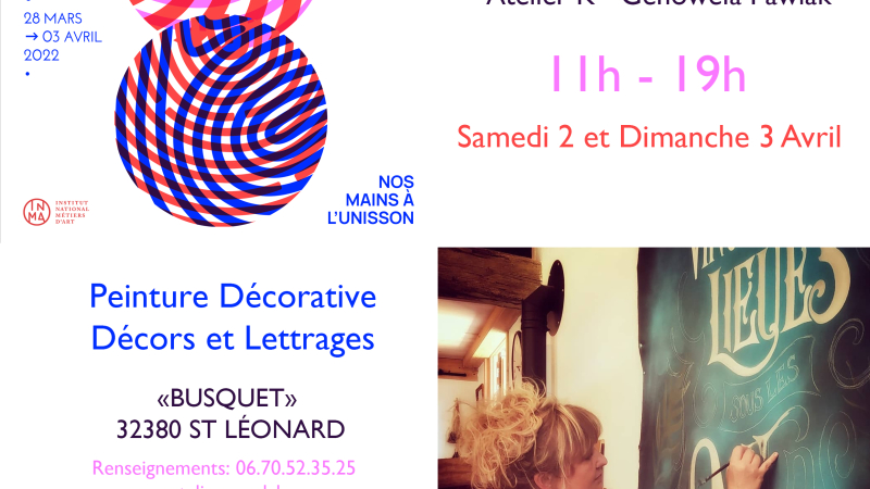 Journées Européennes des Métiers d'Art 2022