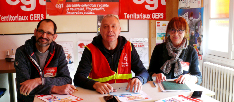Grève des agents territoriaux à l'appel de la CGT