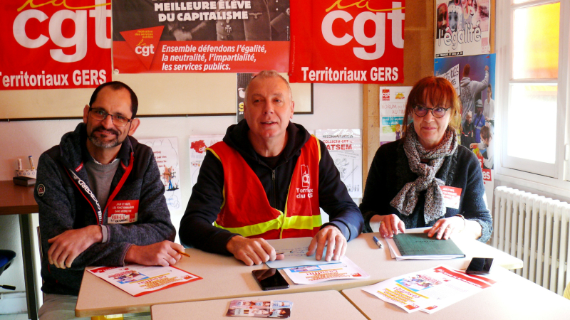 Grève des agents territoriaux à l'appel de la CGT
