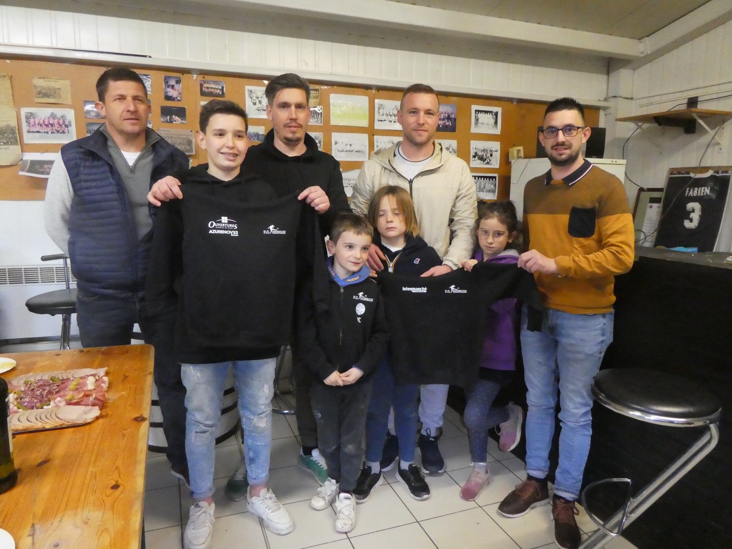 Avec les représentants des sponsors