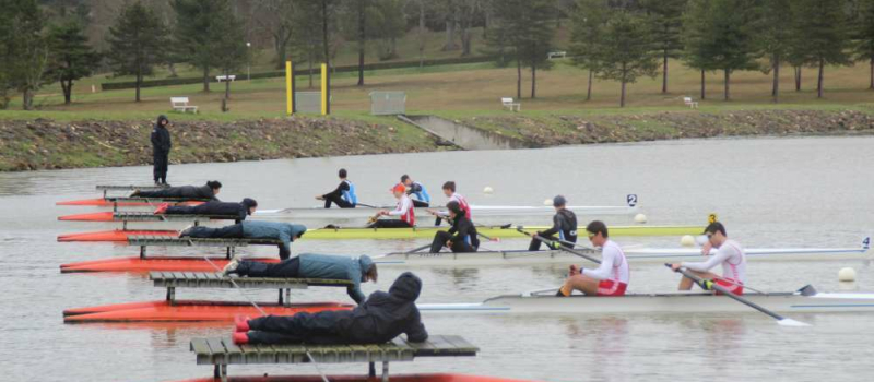 Au lac, les compétitions d’aviron débutent