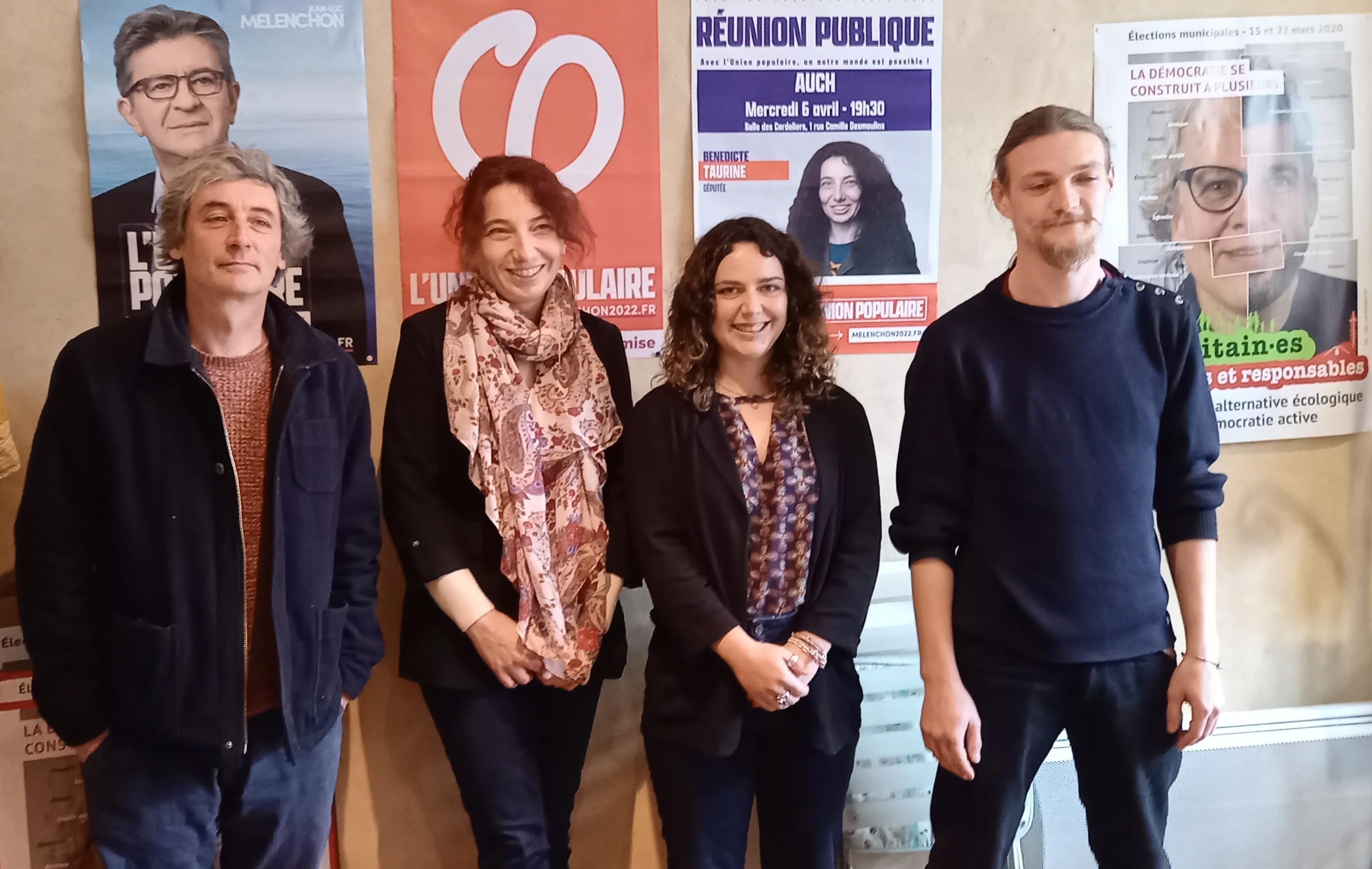 Pascal Levieux, Bénédicte Taurine, Esther Herman et Théaud Legrand ont participé à la conférence de presse.