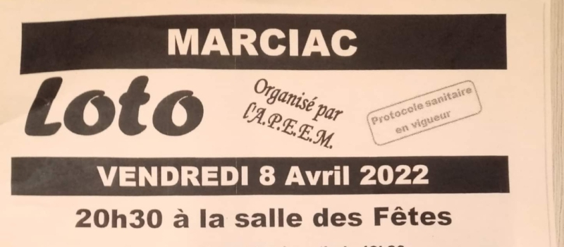 Ecoles de Marciac : 2ème Loto de l’APEEM.