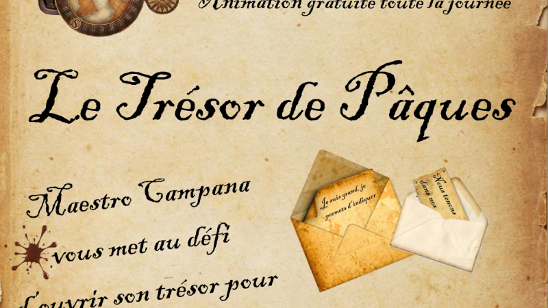 " Le Trésor de Pâques " une animation gratuite au Musée Campanaire