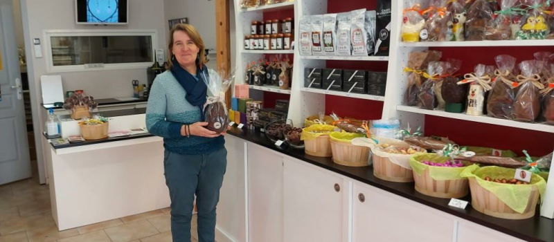 Premières fêtes de Pâques pour la boutique « Autour du chocolat » !