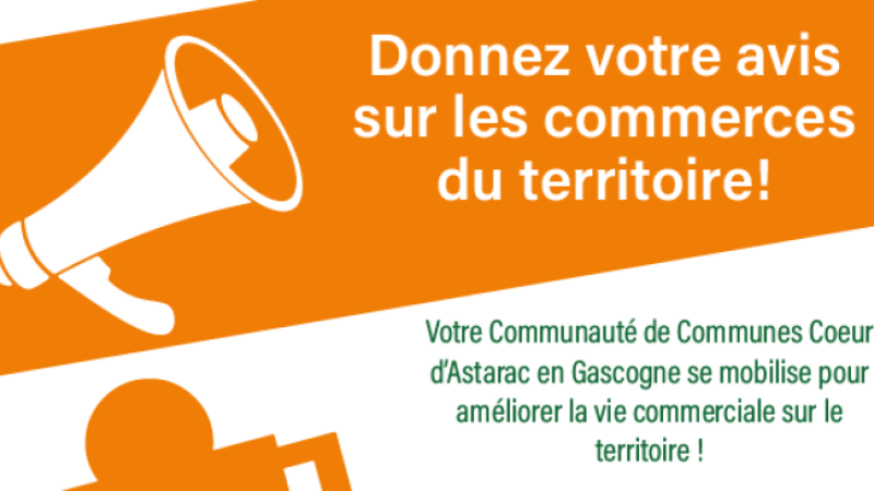 Une enquête pour améliorer la vie commerciale.