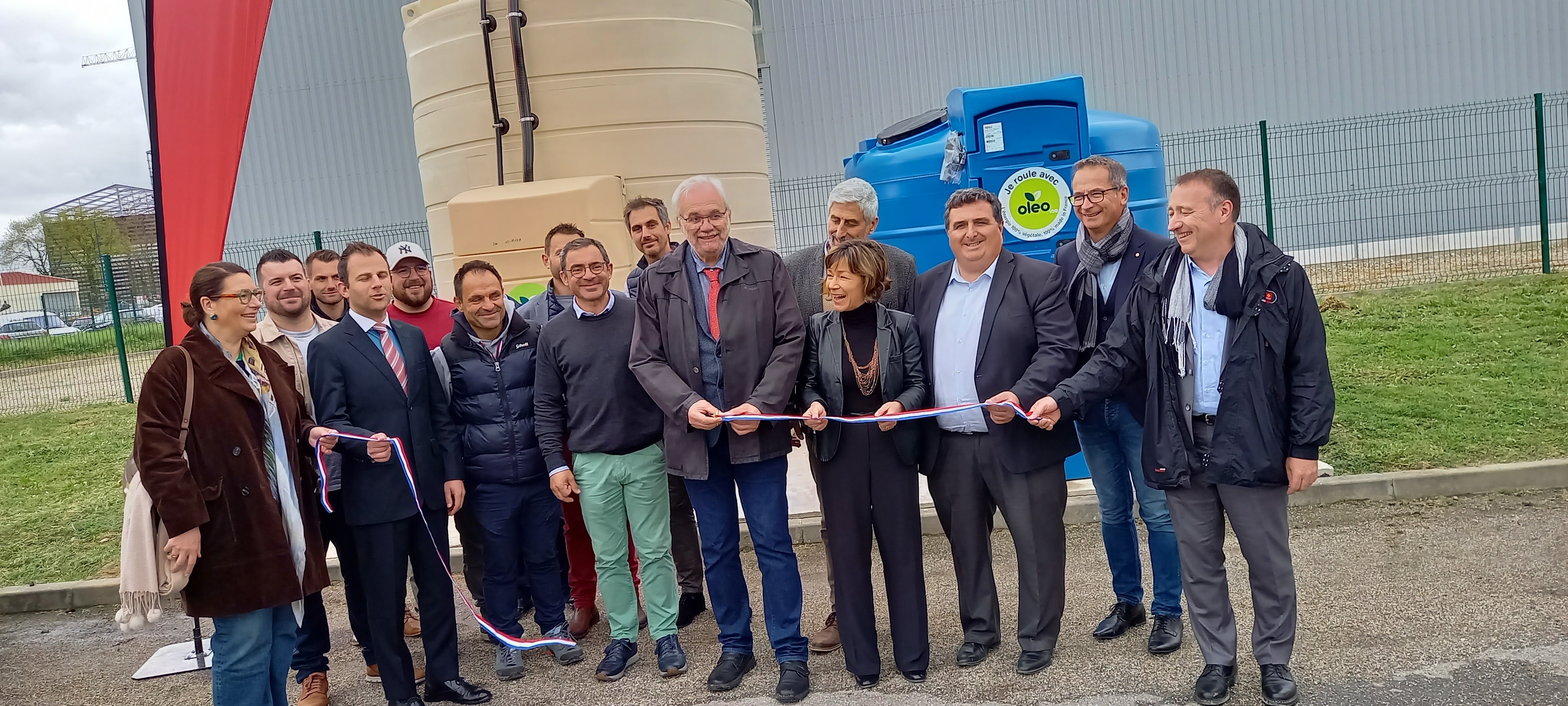 Inauguration de la cuve de biocarburant.