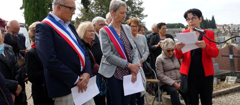 Cercle Algérianiste : inauguration de la stèle