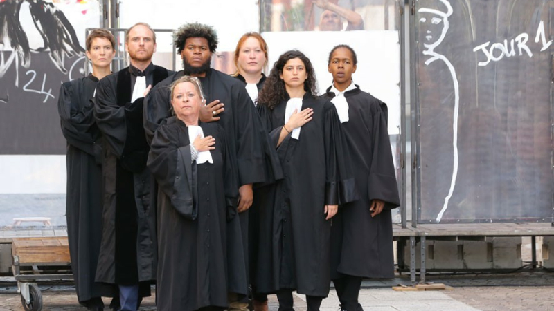 Spectacle événement "Héroïne" par la compagnie Les Arts Oseurs : un palais de justice à ciel ouvert !