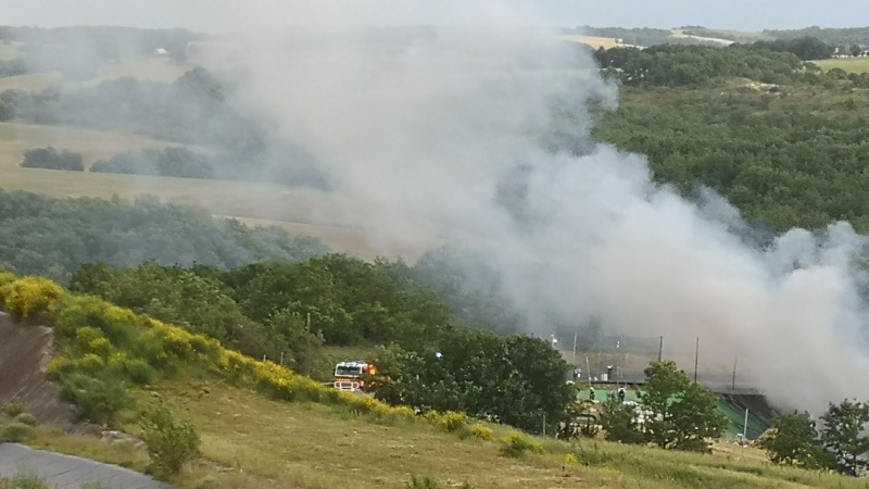 Incendie à la décharge de Auch-Pavie et un grave accident de voiture