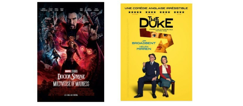 Action et comédie au cinéma mercredi