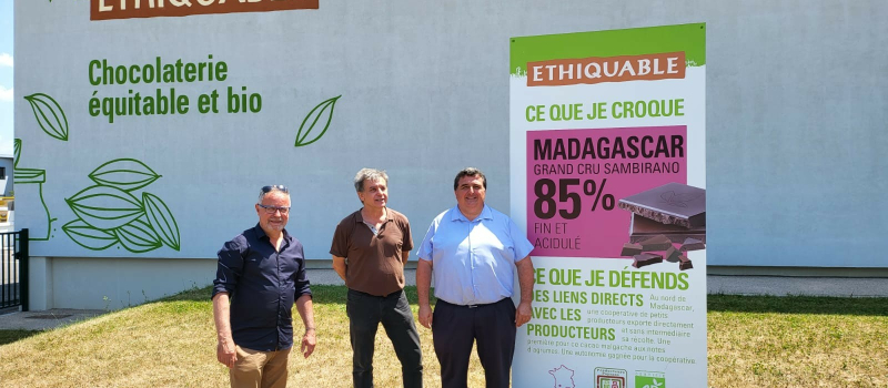 Visite de l'entreprise Ethiquable à Fleurance par David Taupiac