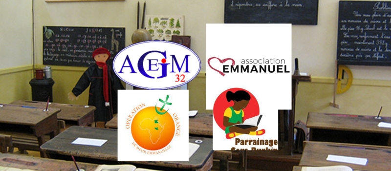 Le Musée de l’école publique de Saint Clar a reçu samedi 11 juin, 4 associations qui aident à la scolarisation d’enfants.