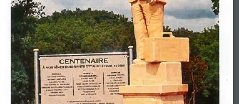1er anniversaire de la statue de l'emigration italienne