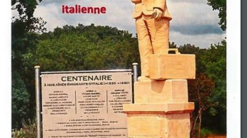 1er anniversaire de la statue de l'emigration italienne