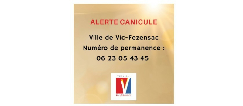Episode de canicule : un numéro de permanence en place