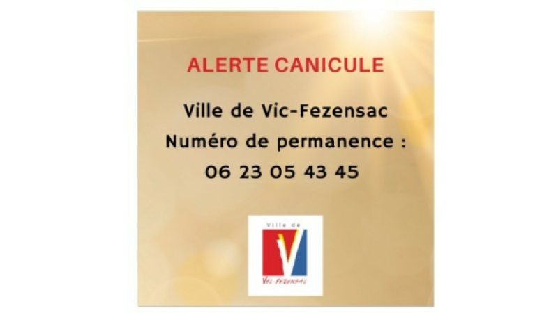 Episode de canicule : un numéro de permanence en place