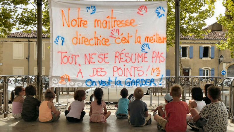 Parents et enfants veulent garder leur  directrice