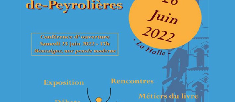 Festival du livre de Saint-Foy-de-Peyrolières ce week-end...