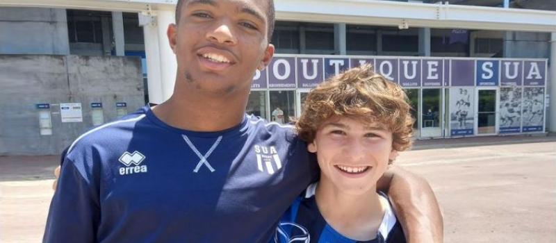 Deux jeunes lectourois au stade de France