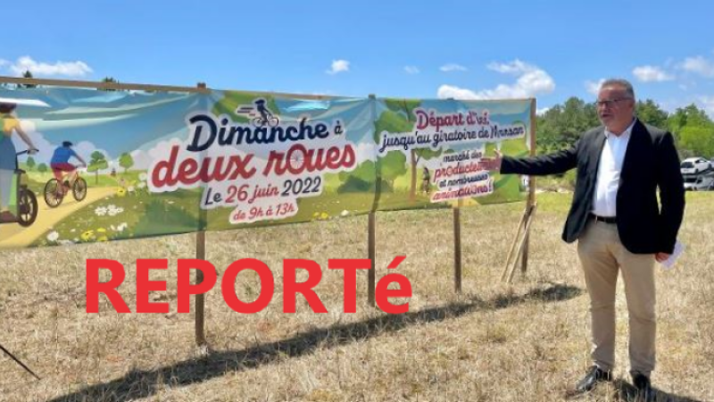 Le « Dimanche à deux roues » reporté en raison des intempéries