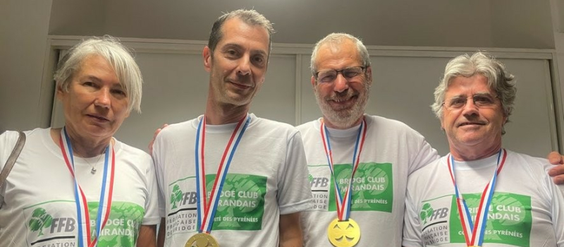 Le club de bridge de Mirande champion de FRANCE!