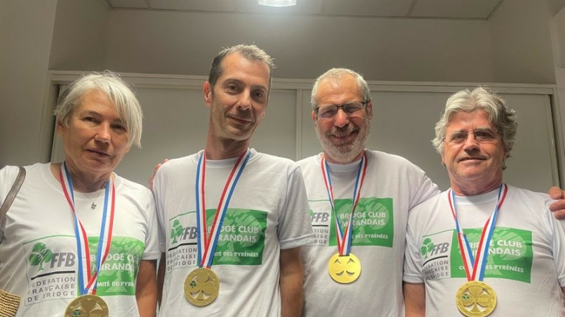 Le club de bridge de Mirande champion de FRANCE!