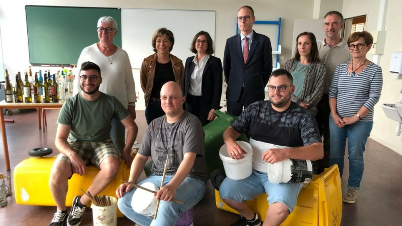 Muriel Abadie, en visite à l’école Paul Bert