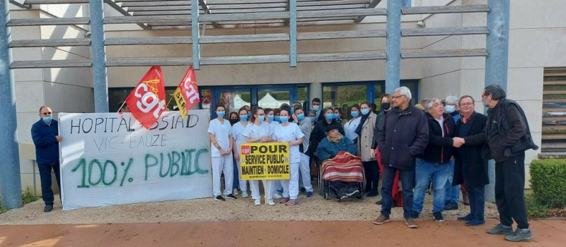La CGT sur le marché pour le service public du maintien à domicile