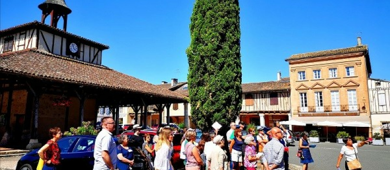 L’Office de Tourisme Bastides de Lomagne a inauguré les premières visites guidées de l’été à Cologne !