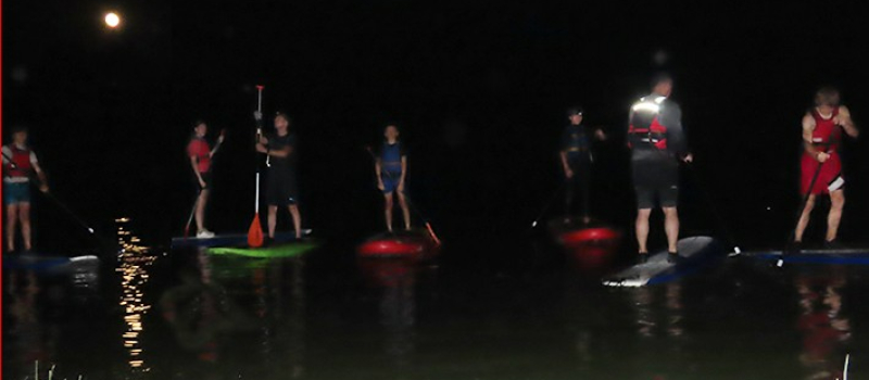Paddles au clair de lune