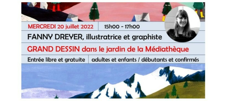 Le grand dessin dans le Jardin des Cordeliers avec Fanny Dreyer, c'est mercredi !