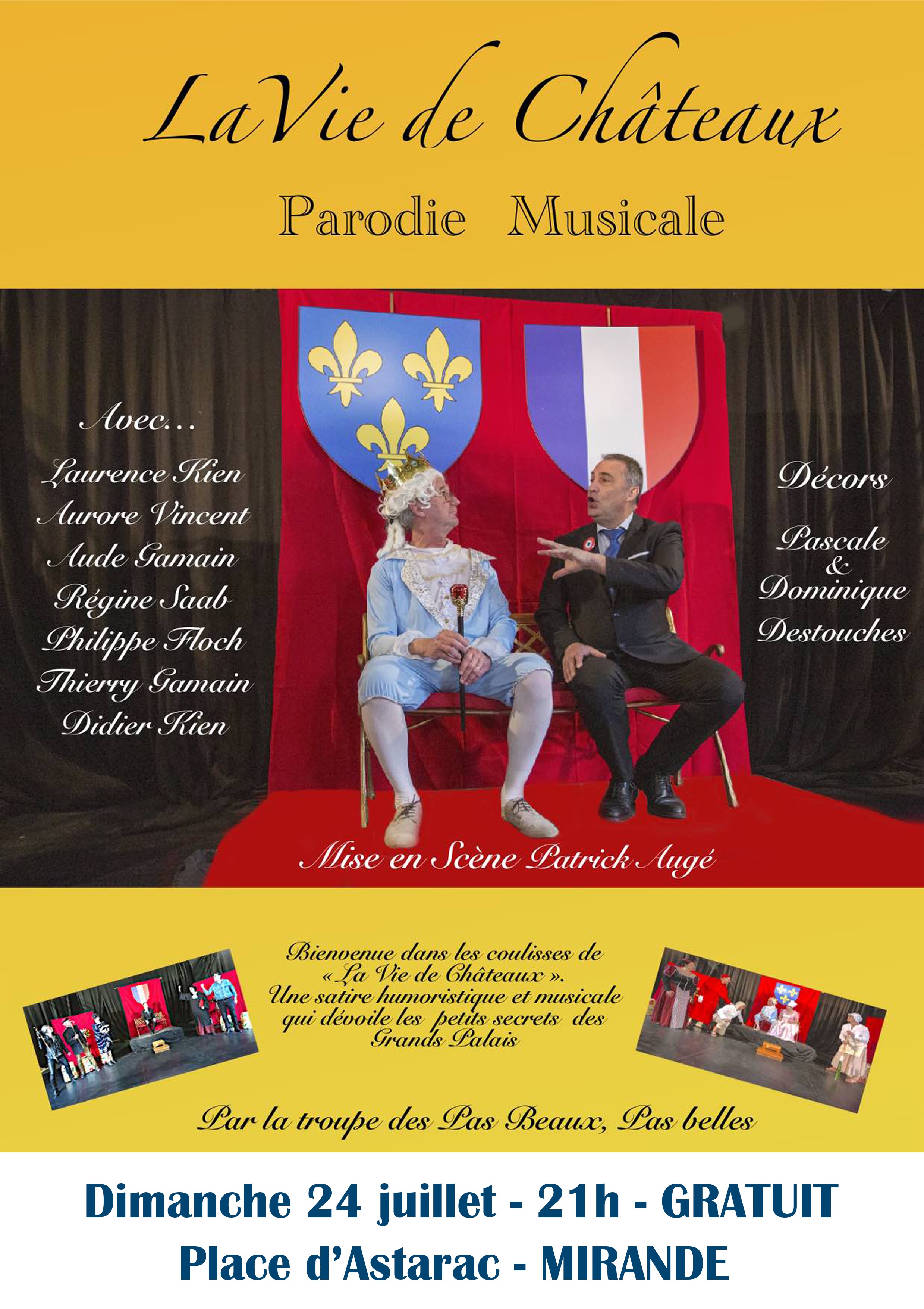 Affiche La vie de Châteaux: parodie musicale