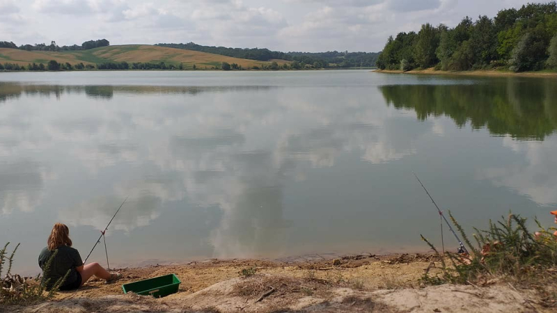 Belle matinée de pêche au lac de Candau !