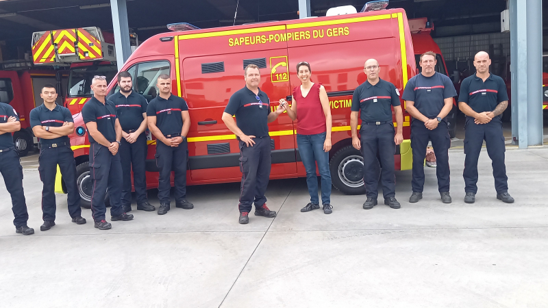Un VSAV tout neuf livré à la caserne des sapeurs-pompiers
