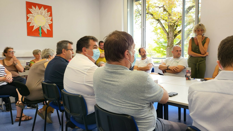 Les salariés de Cantaloup reçoivent David Taupiac