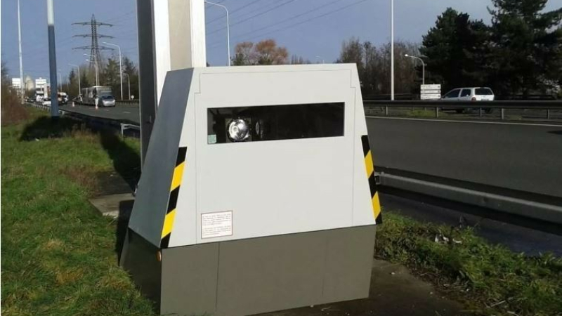 Erreur de réglage d'un radar de chantier sur la RD 928