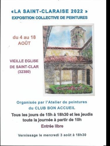 affiche peinture  la saint claraise.JPG