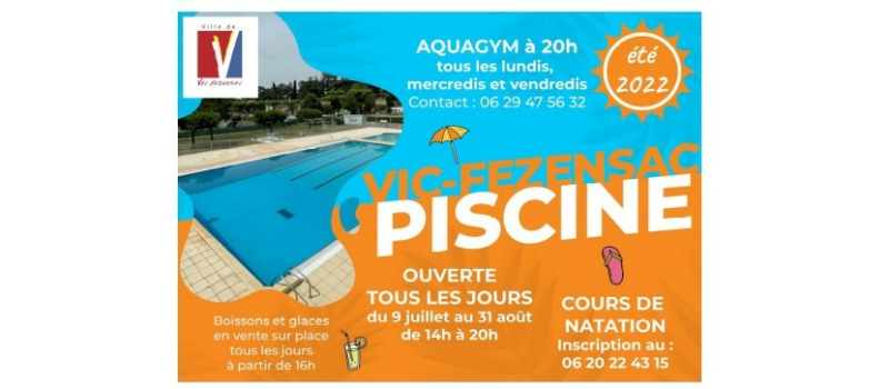 Venez profiter de la piscine municipale ! Des places sont disponibles pour les cours de natation