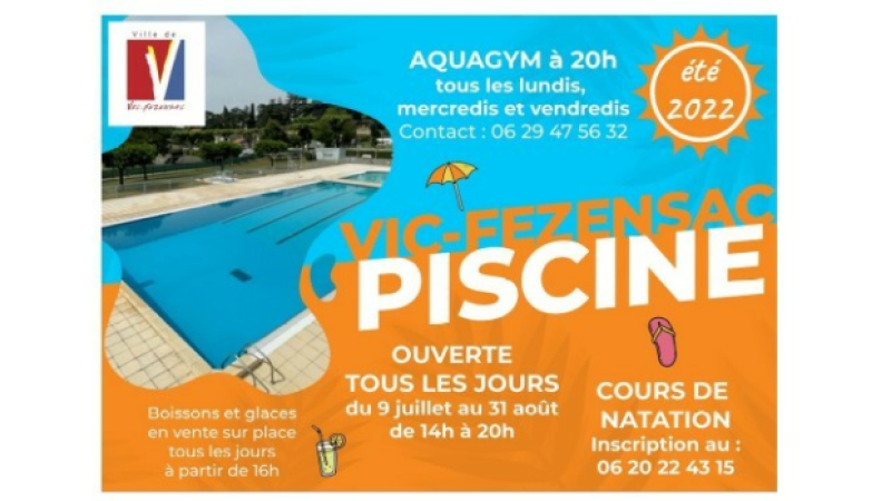 Venez profiter de la piscine municipale ! Des places sont disponibles pour les cours de natation